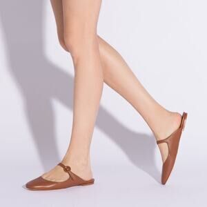 Elegant Brown Women's Slip-On Flats